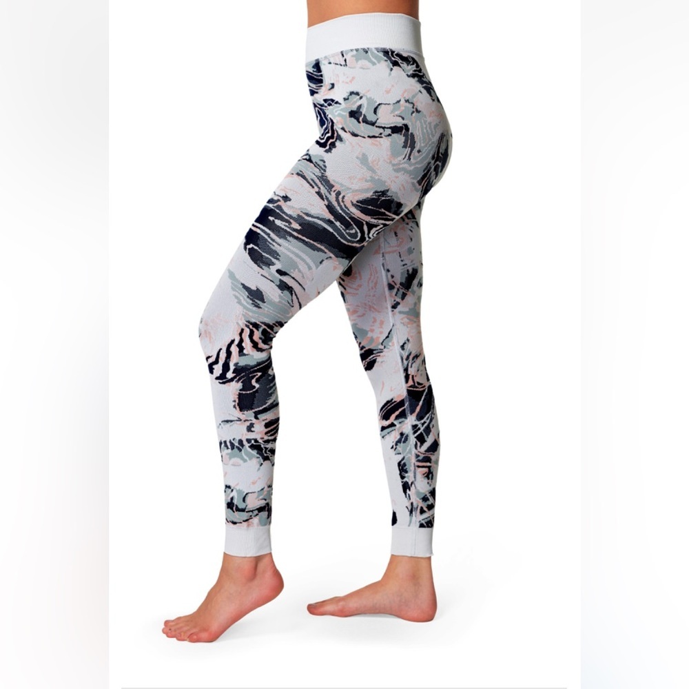 Sweaty Betty Glacier Mountain Jacquard Base Layer  Leggings US 4 *Read Gorpcore